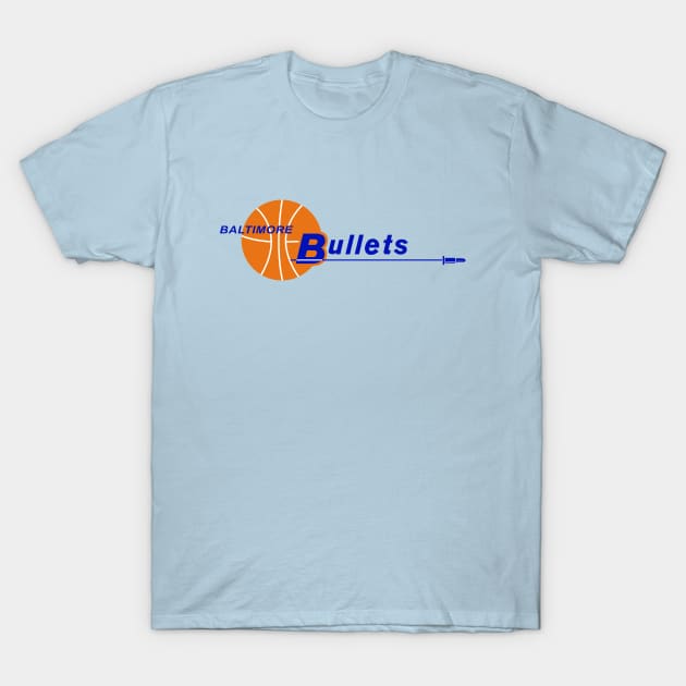 Defunct Baltimore Bullets Basketball T-Shirt by LocalZonly